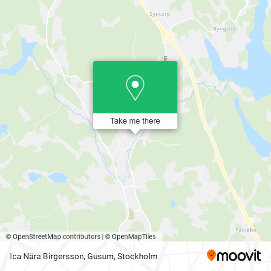 Ica Nära Birgersson, Gusum map