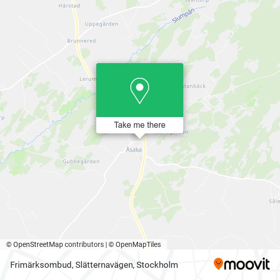 Frimärksombud, Slätternavägen map