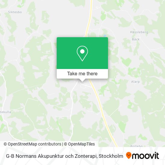 G-B Normans Akupunktur och Zonterapi map