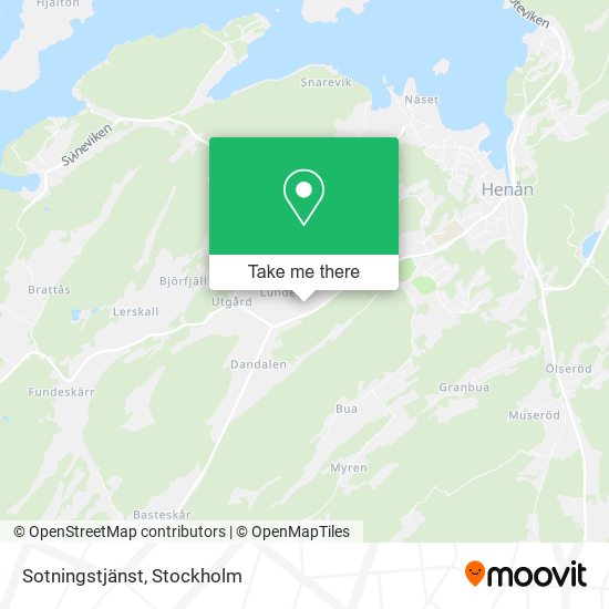 Sotningstjänst map