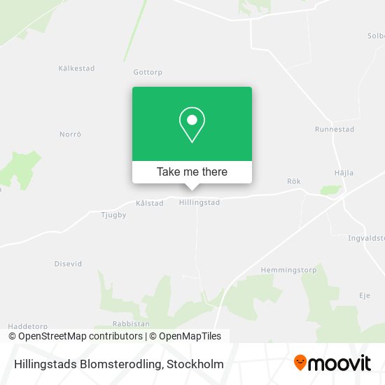 Hillingstads Blomsterodling map
