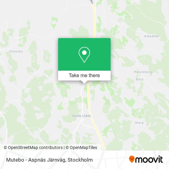 Mutebo - Aspnäs Järnväg map