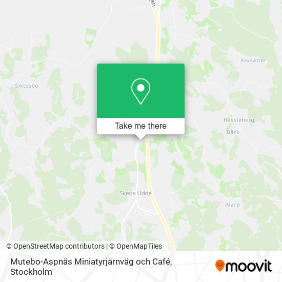 Mutebo-Aspnäs Miniatyrjärnväg och Café map