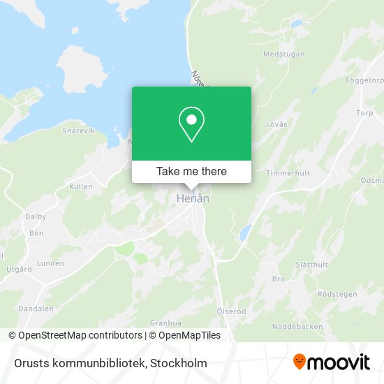 Orusts kommunbibliotek map