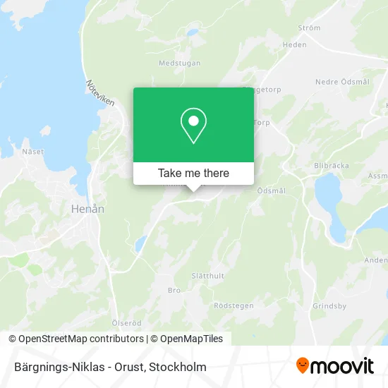 Bärgnings-Niklas - Orust map