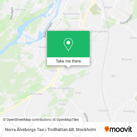 Norra Älvsborgs Taxi i Trollhättan AB map