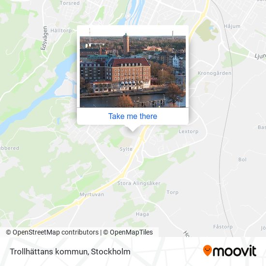 Trollhättans kommun map