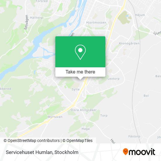 Servicehuset Humlan map