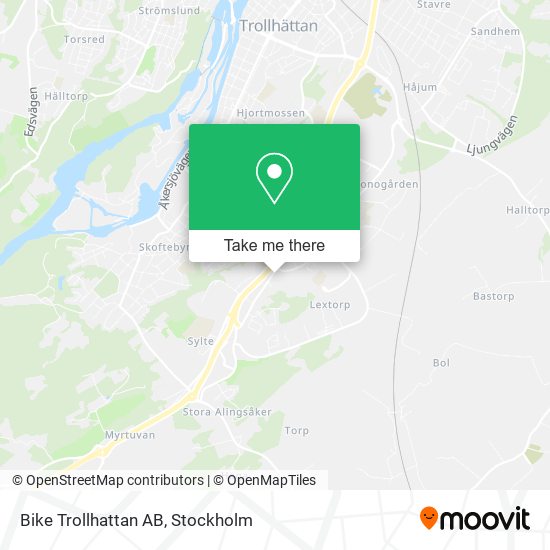 Bike Trollhattan AB map