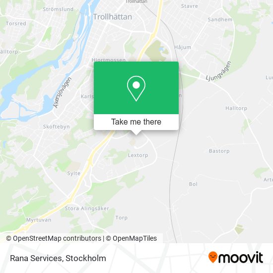 Rana Services map