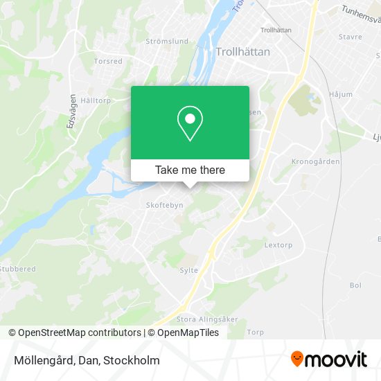 Möllengård, Dan map