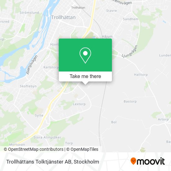 Trollhättans Tolktjänster AB map