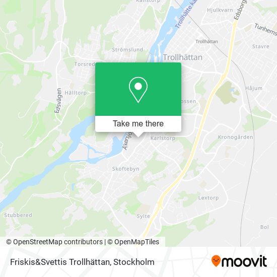 Friskis&Svettis Trollhättan map