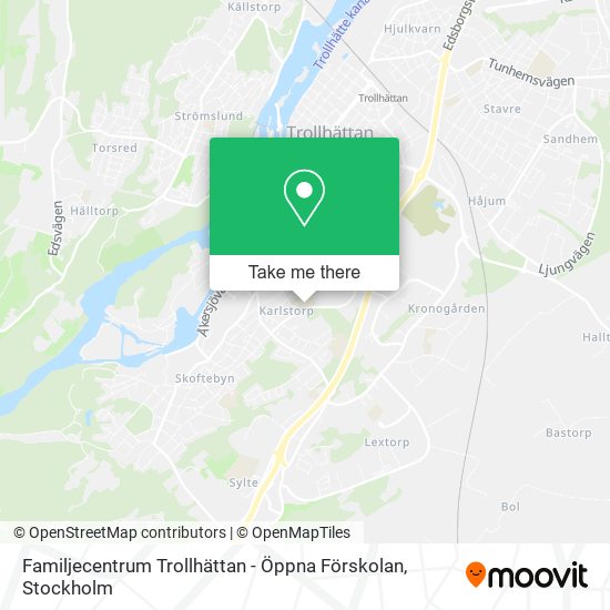 Familjecentrum Trollhättan - Öppna Förskolan map