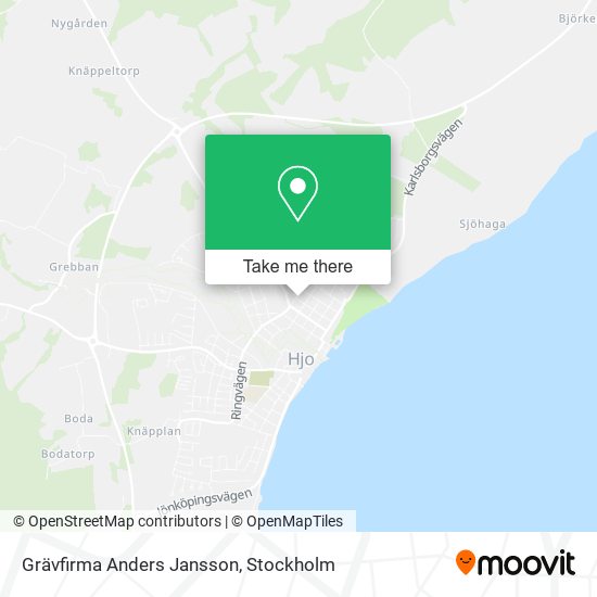 Grävfirma Anders Jansson map