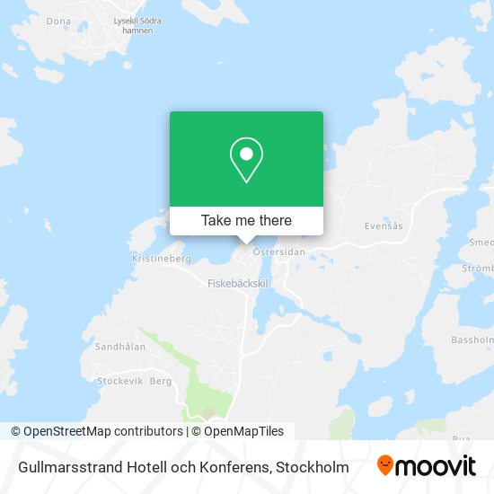 Gullmarsstrand Hotell och Konferens map