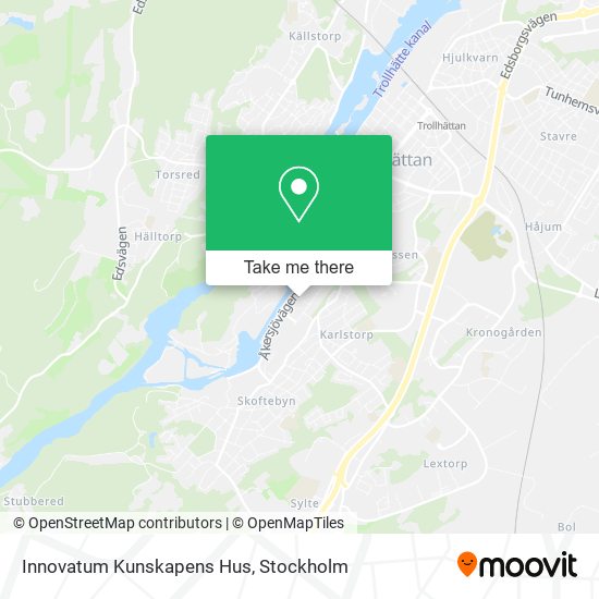 Innovatum Kunskapens Hus map