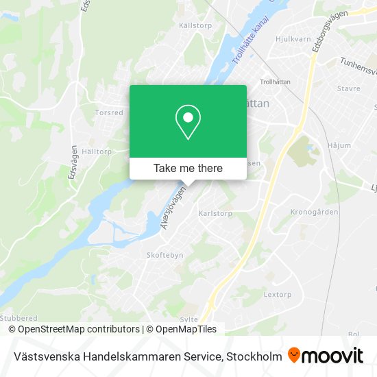 Västsvenska Handelskammaren Service map