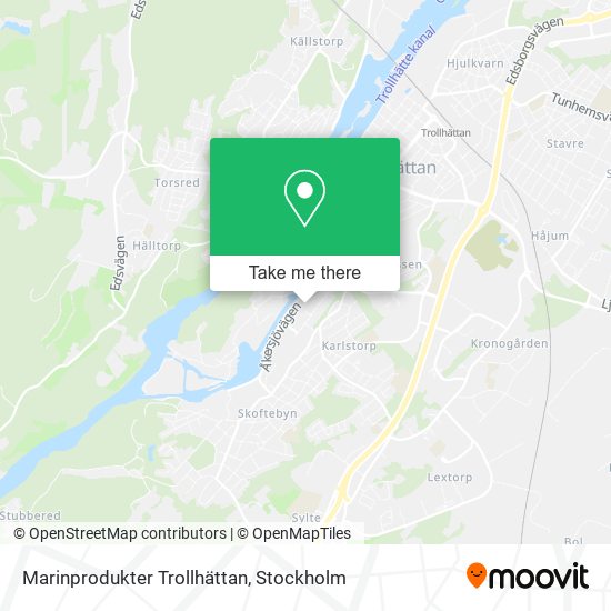 Marinprodukter Trollhättan map