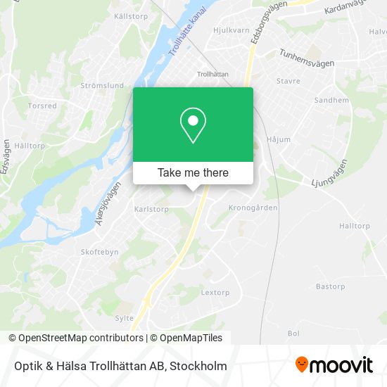 Optik & Hälsa Trollhättan AB map