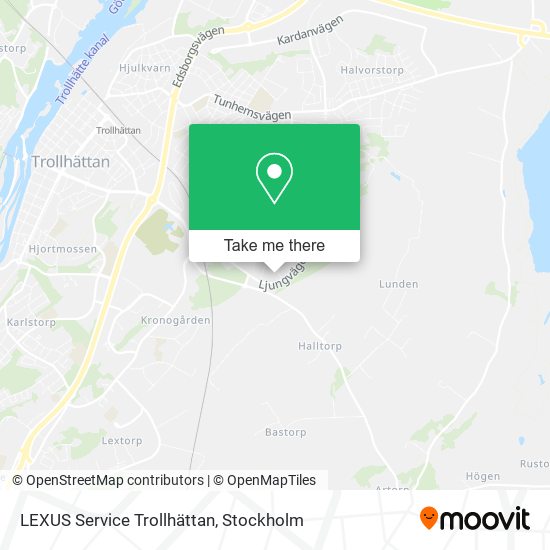 LEXUS Service Trollhättan map