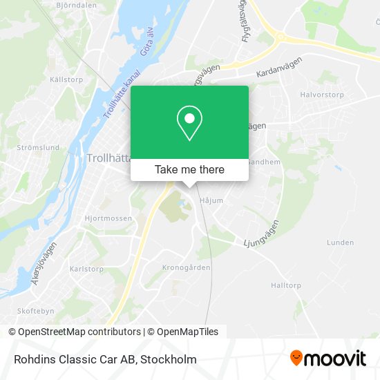 Rohdins Classic Car AB map