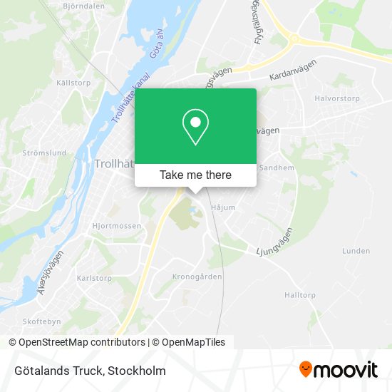 Götalands Truck map