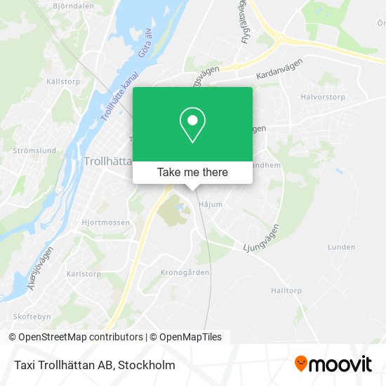 Taxi Trollhättan AB map