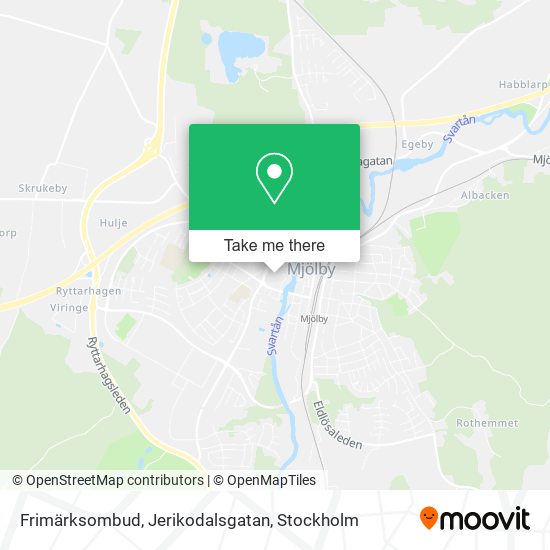 Frimärksombud, Jerikodalsgatan map
