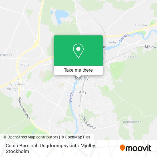 Capio Barn och Ungdomspsykiatri Mjölby map