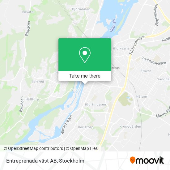 Entreprenada väst AB map