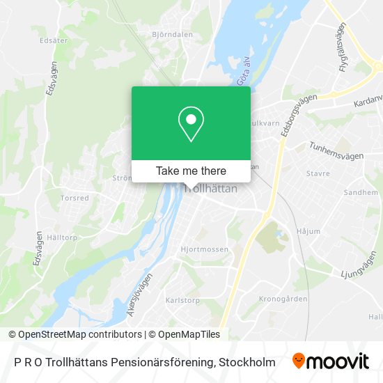 P R O Trollhättans Pensionärsförening map