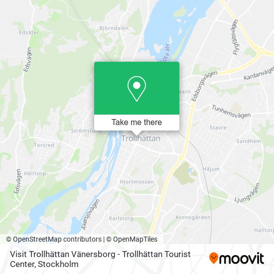 Visit Trollhättan Vänersborg - Trollhättan Tourist Center map