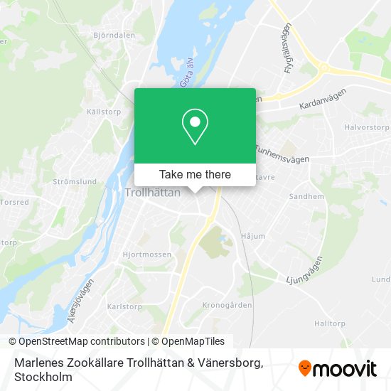 Marlenes Zookällare Trollhättan & Vänersborg map