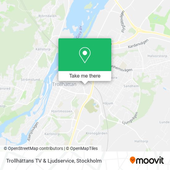 Trollhättans TV & Ljudservice map