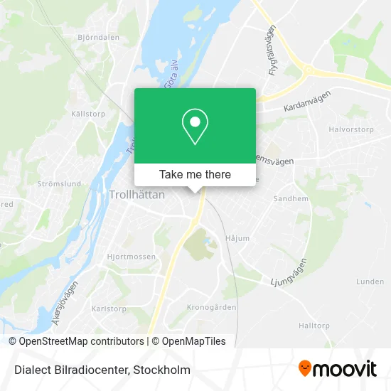 Dialect Bilradiocenter map