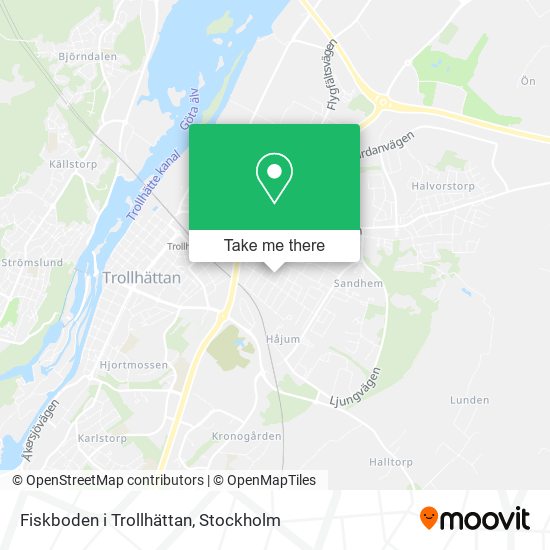 Fiskboden i Trollhättan map