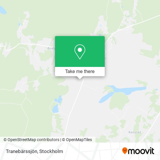Tranebärssjön map