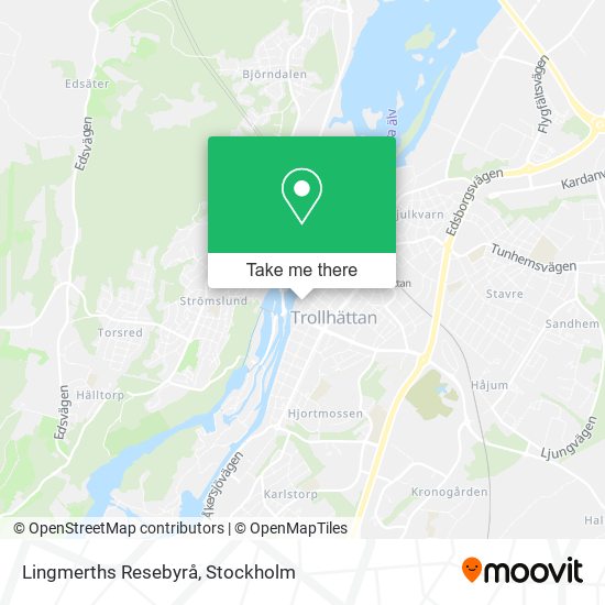 Lingmerths Resebyrå map