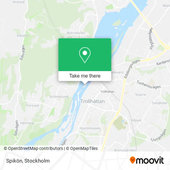 Spikön map