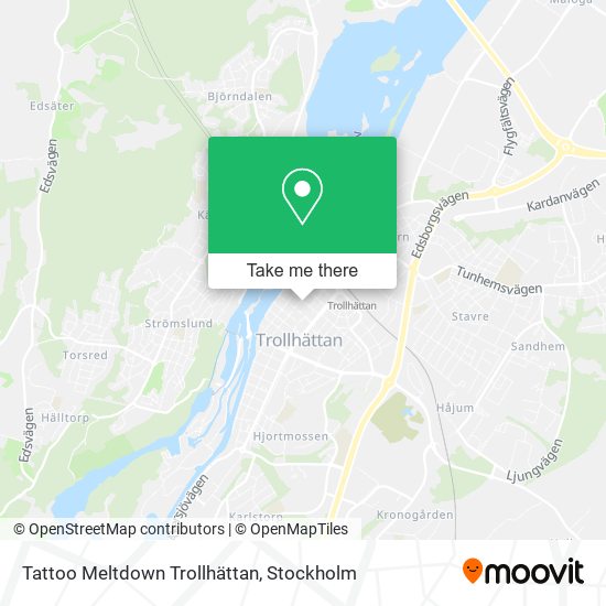 Tattoo Meltdown Trollhättan map