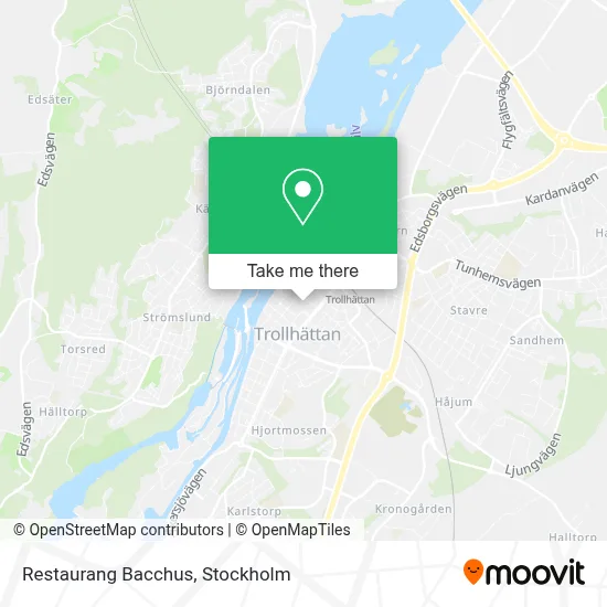 Restaurang Bacchus map