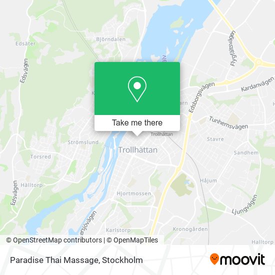 Paradise Thai Massage map