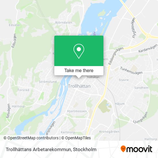 Trollhättans Arbetarekommun map