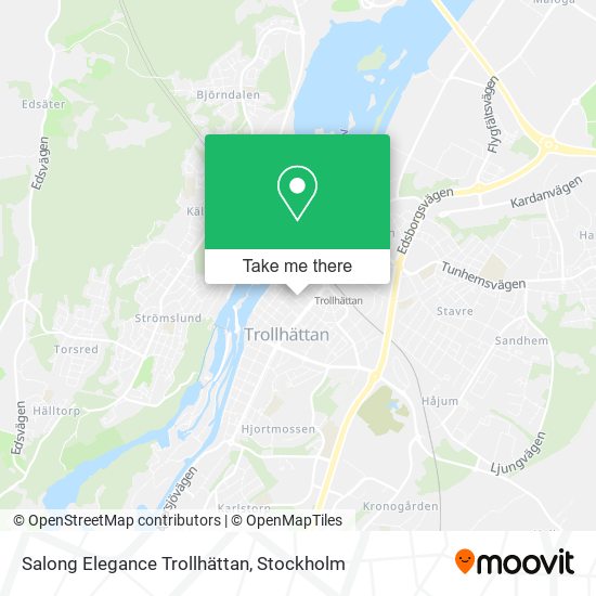 Salong Elegance Trollhättan map