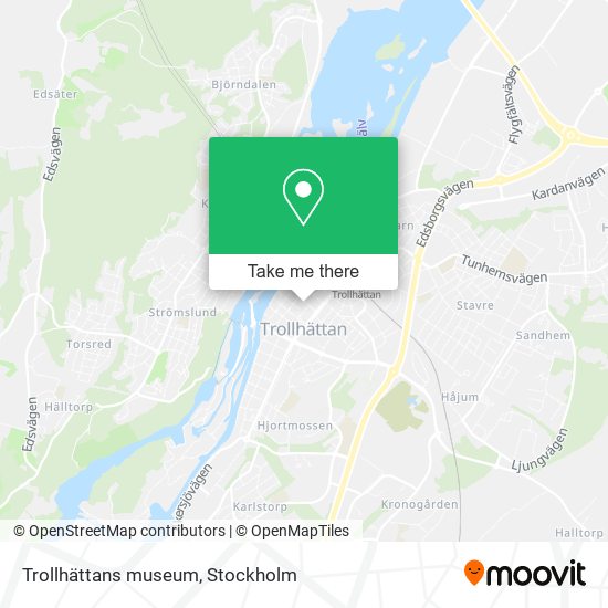 Trollhättans museum map