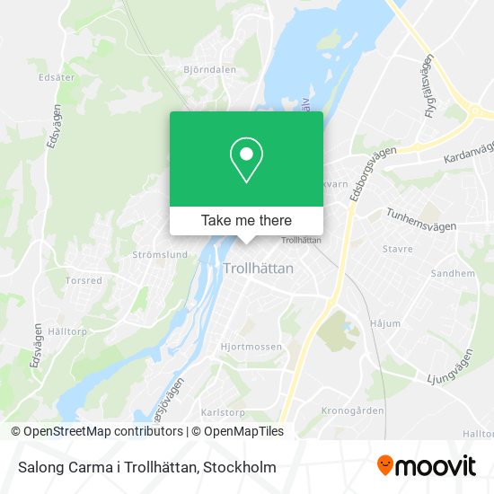 Salong Carma i Trollhättan map