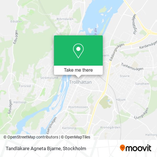 Tandläkare Agneta Bjarne map