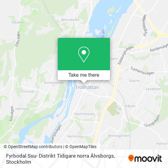 Fyrbodal Ssu- Distrikt Tidigare norra Älvsborgs map