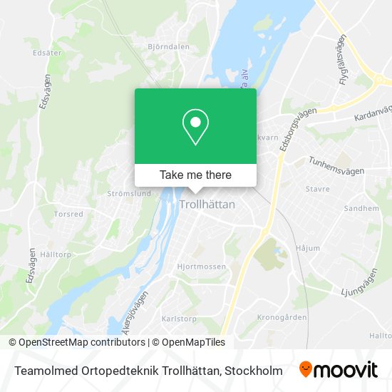 Teamolmed Ortopedteknik Trollhättan map